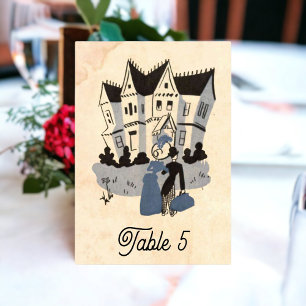 Retro Old Artistic Pop Art Rustic Wedding Kaart