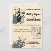  Retro Old Classic Stilish Rustic Wedding Kaart (Voorkant)