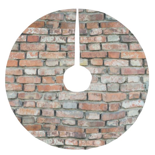  Retro Old Distsed Brick Wall textuur Kerstboom Rok (Voorkant)