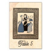 Retro Old Funny 50s Comic Rustic Wedding Kaart (Achterkant)