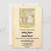  Retro Old Funny Couple Comic Book Wedding Kaart (Voorkant)