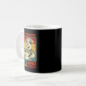 Retro Old Row Smoking Meats And Clapping Cheeks Fu Koffiemok (Voorkant links)