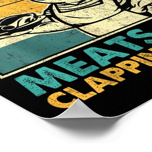 Retro Old Row Smoking Meats And Clapping Cheeks Fu Poster (Hoek)