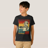 Retro Old Row Smoking Meats And Clapping Cheeks Fu T-shirt (Voorkant volledig)