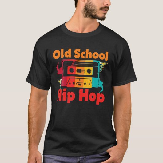 Retro Old School Graffiti Cassette Hip Hop 80S 90S T-shirt (Voorkant)