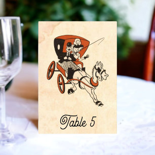Retro Old Style Comic Book Rustic Wedding Kaart