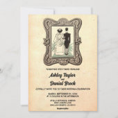  Retro Old Style Couple Comic Book Wedding Kaart (Voorkant)