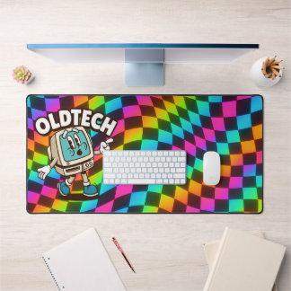 Retro OldTech Cartoon XXL Desk Mat