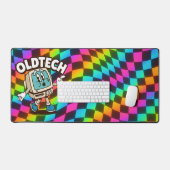Retro OldTech Cartoon XXL Desk Mat (Keyboard & Muis)