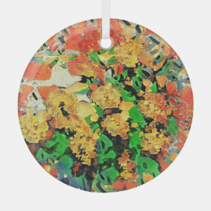 Retro olieverfschilderij: Van Gogh Monet Glas Ornament