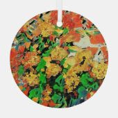 Retro olieverfschilderij: Van Gogh Monet Glas Ornament (Achterkant)