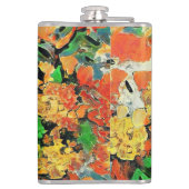 Retro olieverfschilderij: Van Gogh Monet Heupfles (Achterkant)