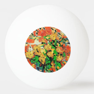 Retro olieverfschilderij: Van Gogh Monet Pingpongballen
