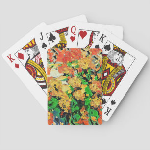 Retro olieverfschilderij: Van Gogh Monet Pokerkaarten