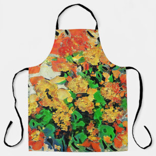 Retro olieverfschilderij: Van Gogh Monet Schort