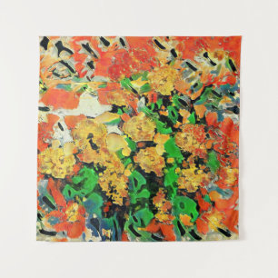 Retro olieverfschilderij: Van Gogh Monet Wandkleed