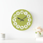 Rétro Olive Green Horloge (Maison)