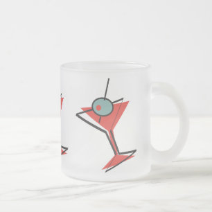 retro olive martini, retro olive martini, retro... matglas koffiemok