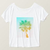 Retro  Ombre Los Angeles Palm Tree Shirt