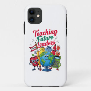 Retro onderwijs toekomstige leiders leraar school iPhone 11 hoesje