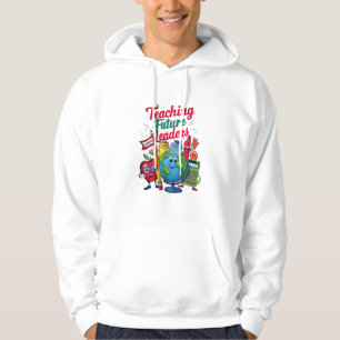 Retro onderwijs toekomstige leiders leraar school hoodie