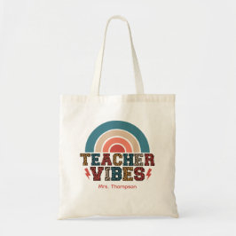 Retro Onderwijs Vibe Onderwijzers Waarderingsweek  Tote Bag