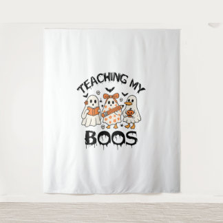 Retro Onderwijzen Mijn Boeken Halloween Wandkleed