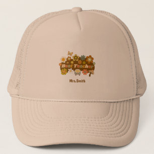 Retro Onderwijzershoed Trucker Pet