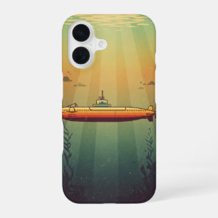 Retro Onderzeeër iPhone 16 Hoesje