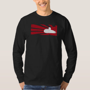 Retro-onderzeeër voor mannen onderzeeër voor manne t-shirt