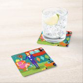 Retro Onderzetter van het Document van het Paar (Insitu)