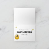 Retro One Happy Dude Carte de remerciements d'anni (Intérieur)