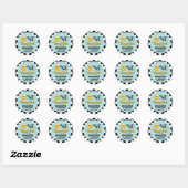 Retro One Happy Dude Verjaardag Dank u Sticker (Vel)