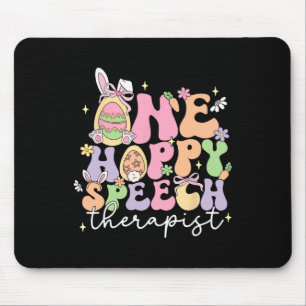 Retro One Hoppy Speech Therapeut SLP Bunny Happy E Muismat
