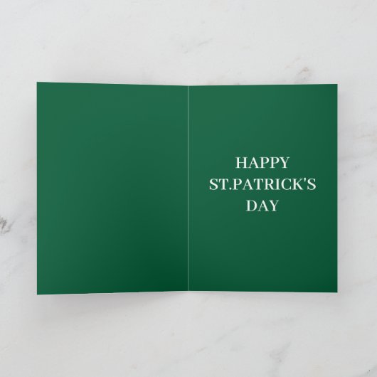 Retro One Lucky Grandson St. Patrick's Day Kaart (Binnen)