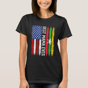 Retro ons Myanmar Flag Best Mama Ever Moederdag T-shirt