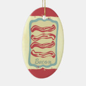 Retro ontbijt eten pictogram spek Kerst ornament (Rechts)