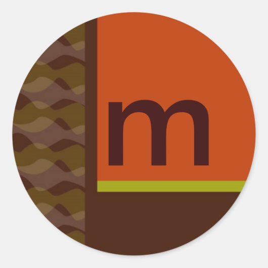 Retro ontwerp aanpasbare stickers (Voorkant)