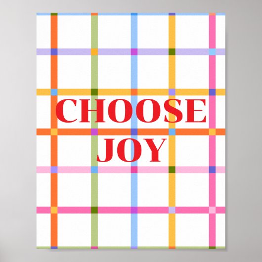 Retro ontwerp, Choose Joy Poster (Voorkant)