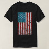  retro op 4 juli, verst patriottisch ameriek t-shirt (Design voorkant)