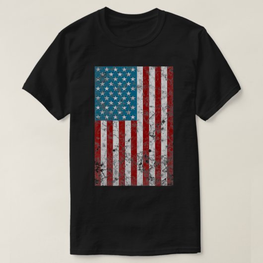 retro op 4 juli, verst patriottisch ameriek t-shirt (Design voorkant)