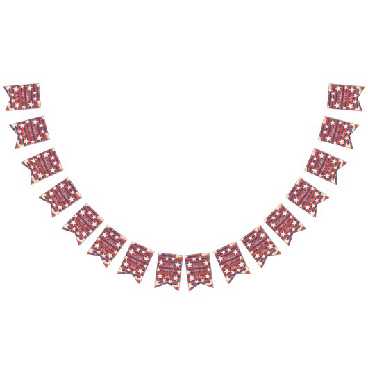 retro op 4 juli vlaggetjes (Alle)