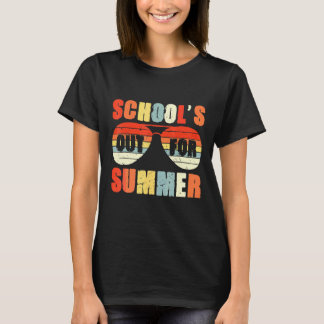 Retro op laatste dag van de school voor zomerleraa t-shirt