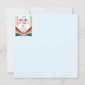 Retro opa is geweldig save the date (Achterkant)