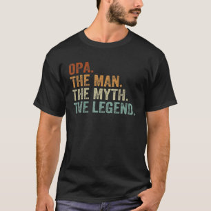 Retro Opa Man Myth Legend papa opa vader T-shirt