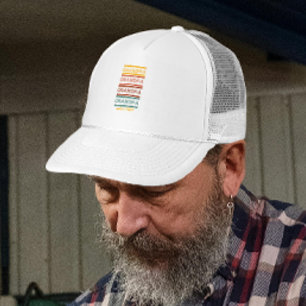 Retro Opa Trucker Hoed Pet