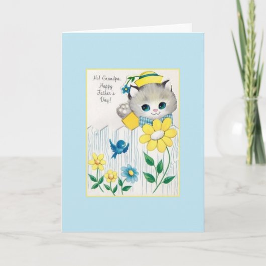 Retro Opa Vaderdag Kaart (Voorkant)