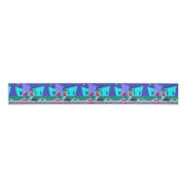 Retro Open House Party Grosgrain Lint (Voorkant)