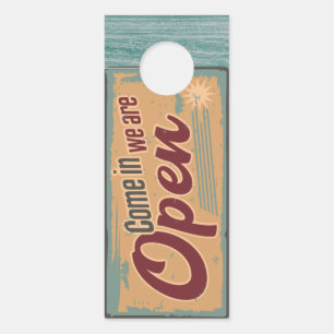 Retro Open of Gesloten Winkelbord