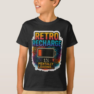 “retro Opladen – Geestelijk aan het Laden…” T-shirt